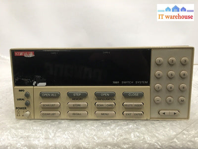 Keithley 7001 Portable Dual-Slot 80-Channel Switch System With Cables