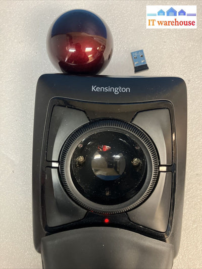 ~Kensington M01497-M Expert Trackball Mouse Wireless Ergonomic Palm Rest *Tested