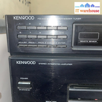 Kenwood Compact Discstereo System Cassette Tape Cd Equalizer Amplifier Rxd-24M