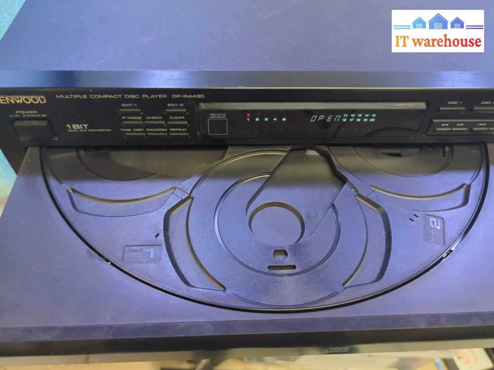 Kenwood Dp-R4430 5Cd Multiple Compact Disc Player Tested (No Remote) -