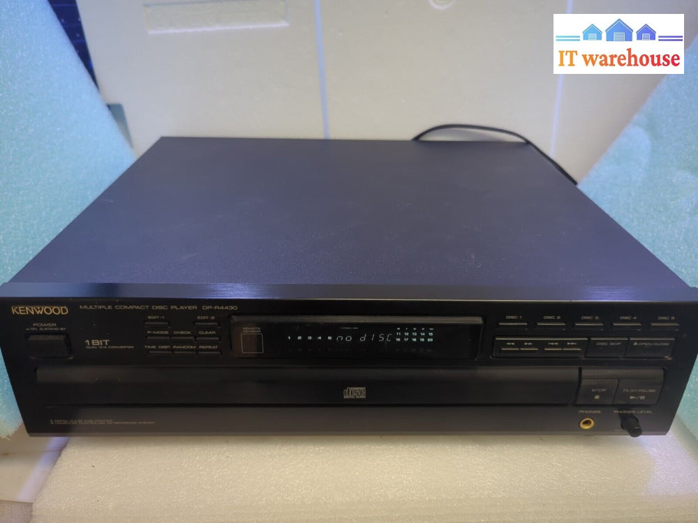 Kenwood Dp-R4430 5Cd Multiple Compact Disc Player Tested (No Remote) -