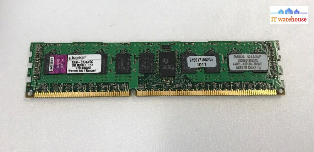 Kingston 2Gb 240-Pin Ddr3 Sdram Ecc Reg 1333 Ktm-Sx313/2G Memory