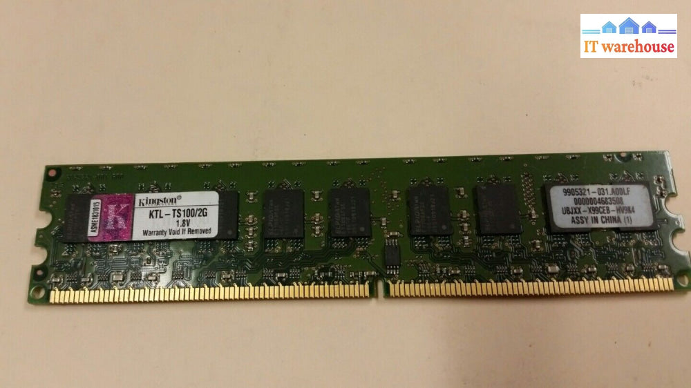 Kingston 2Gb Module Ddr2 800 Ecc Dimm Ktl-Ts100/2G Ram @@@