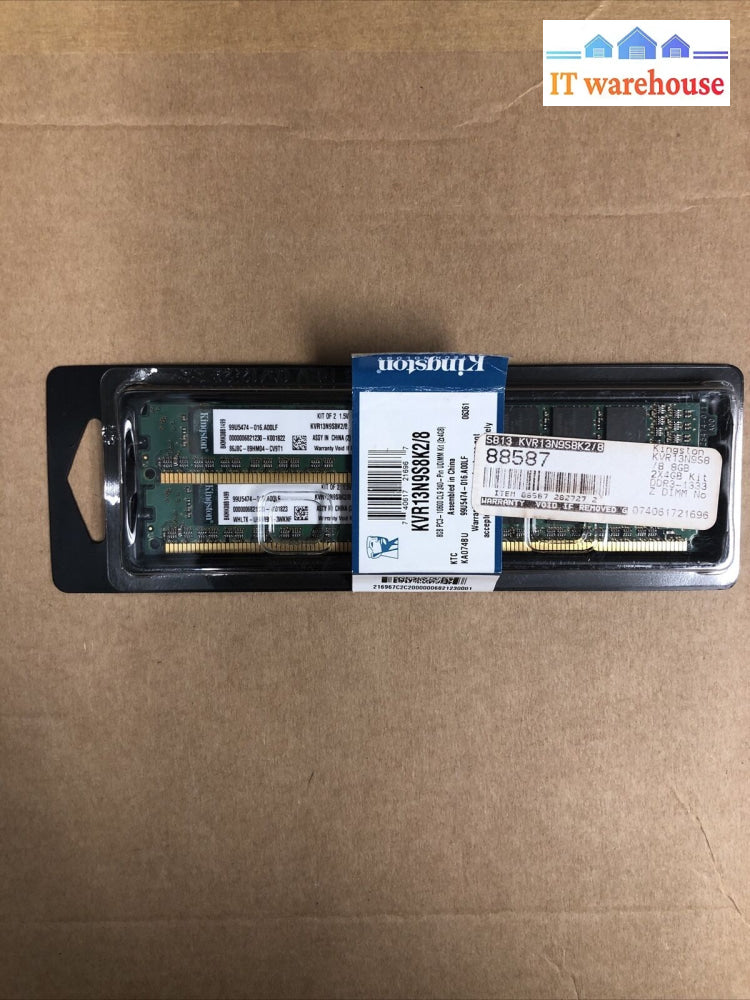 + Kingston 8Gb(2X4Gb) Kvr13N9S8K2/8 Ddr3-1333 Ram