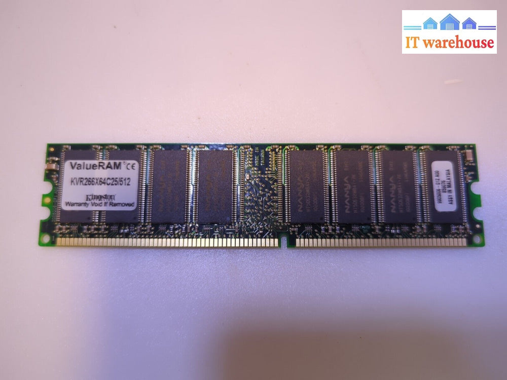 - Kingston Ddr 512 Mb 266 Sdram 184 Pin Memory Kvr266X64C25/512