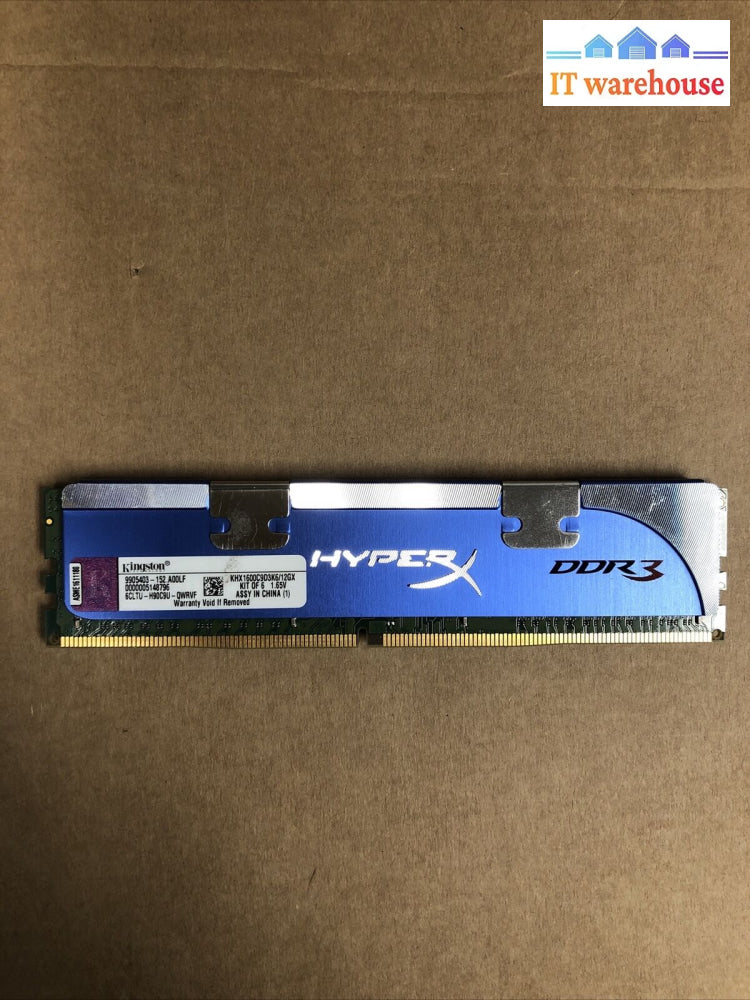 + Kingston Hyperx 2Gb Ddr3-1600 Cl9 Memory Khx1600C9D3K6/12Gx