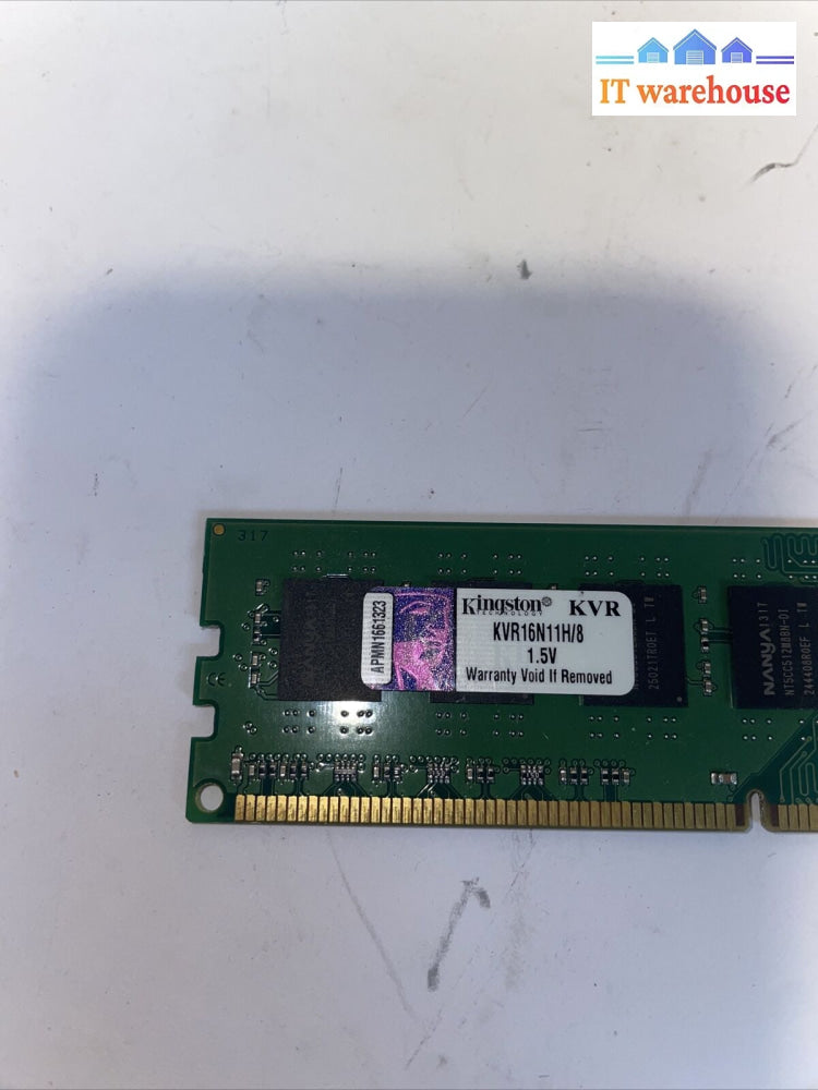 Kingston Kvr16N11H/8 Ddr3 Pc3-12800 8Gb Memory