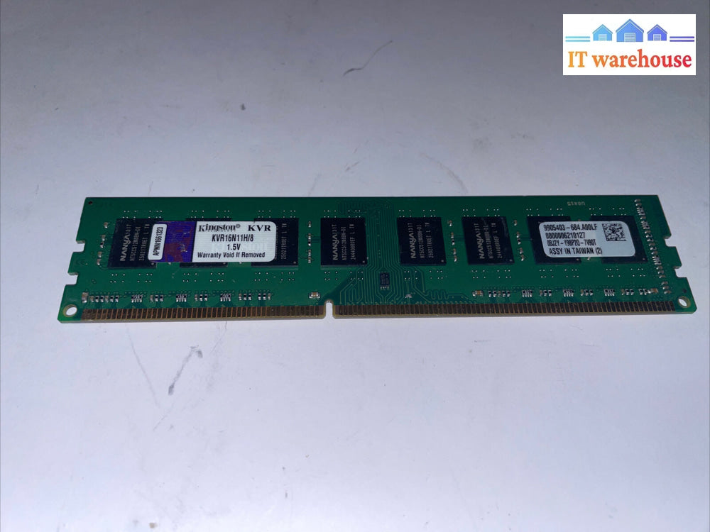 Kingston Kvr16N11H/8 Ddr3 Pc3-12800 8Gb Memory