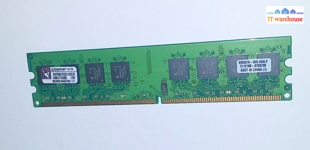 Kingston Valueram 1Gb 240-Pin Ddr2 Sdram 667 (Pc2 5300) Desktop Memory Kvr6