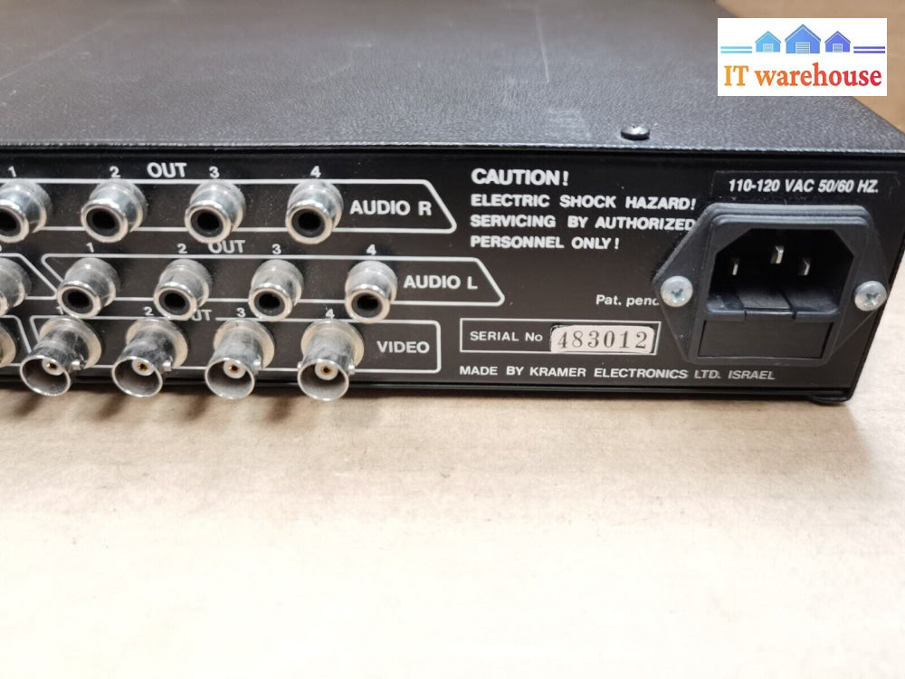 $ Kramer Vs-6Eii 4X4 Audio/Video Matrix Switcher For Production/Cctv