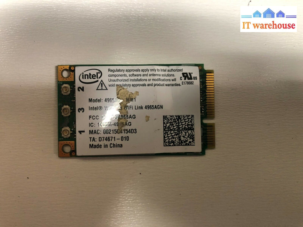 * Laptop Wireless Wifi Card 4965Ag_Mm1