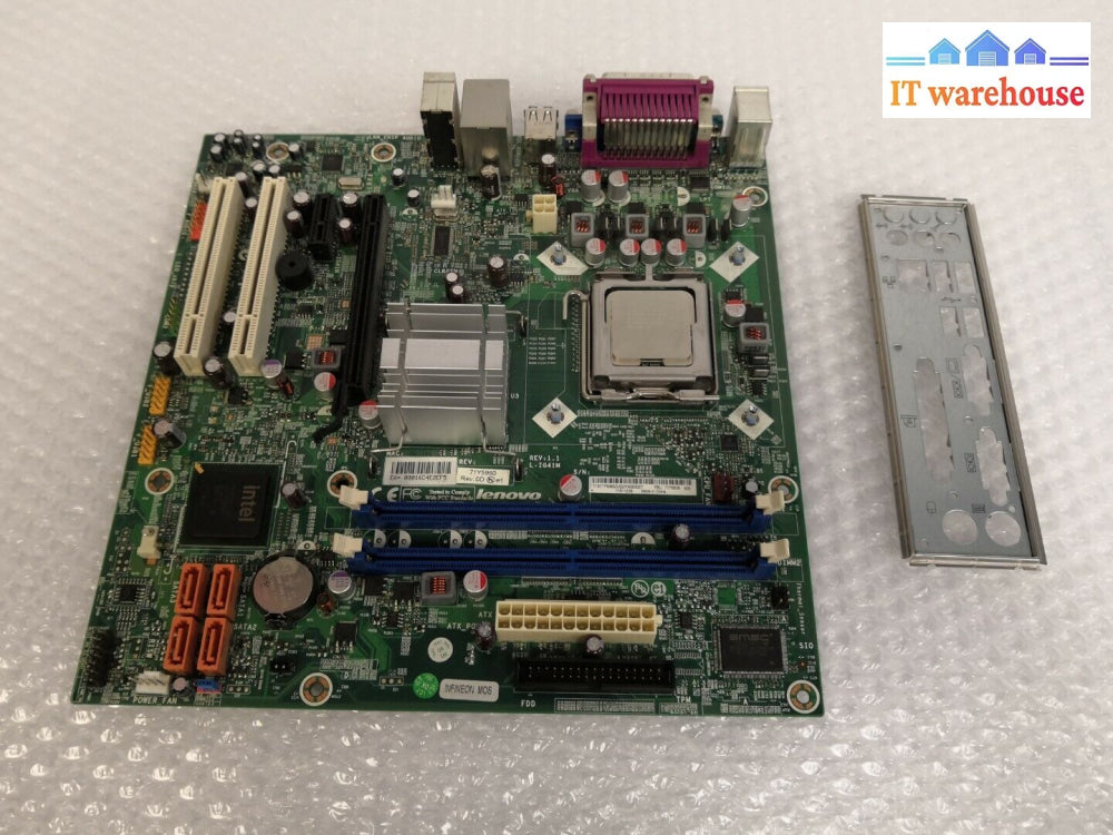 + Lenovo 71Y6838 Motherboard 71Y5960 2.6Hz Cpu E5300 W/ I/O Shield @@@