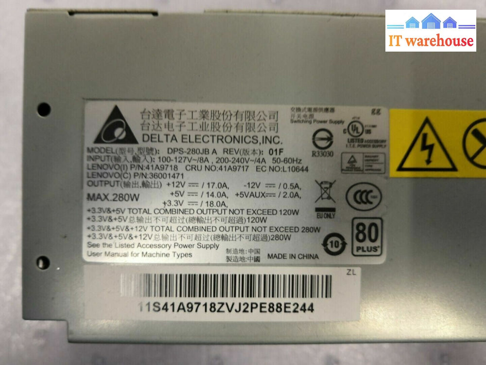 + Lenovo Delta Dps-280Jb A Internal Power Supply @@@