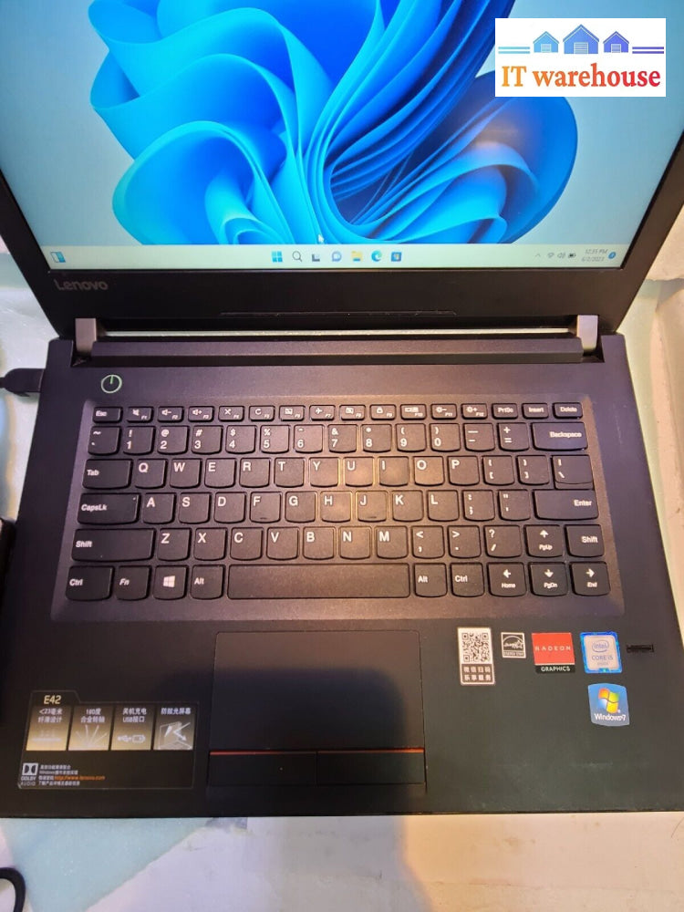 - Lenovo E42-80 14’ Laptop W /I5-6267U Cpu/8Gb Ddr4/500Gb Ssd/Amd R7 Gpu/Win11