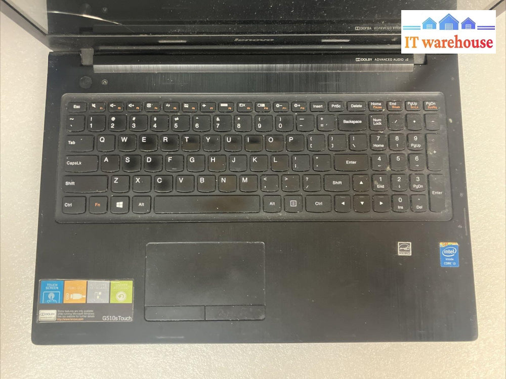 Lenovo G510S 15.6’ Laptop Intel Cpu / No Ram Hdd (For Parts As Is Read) ~