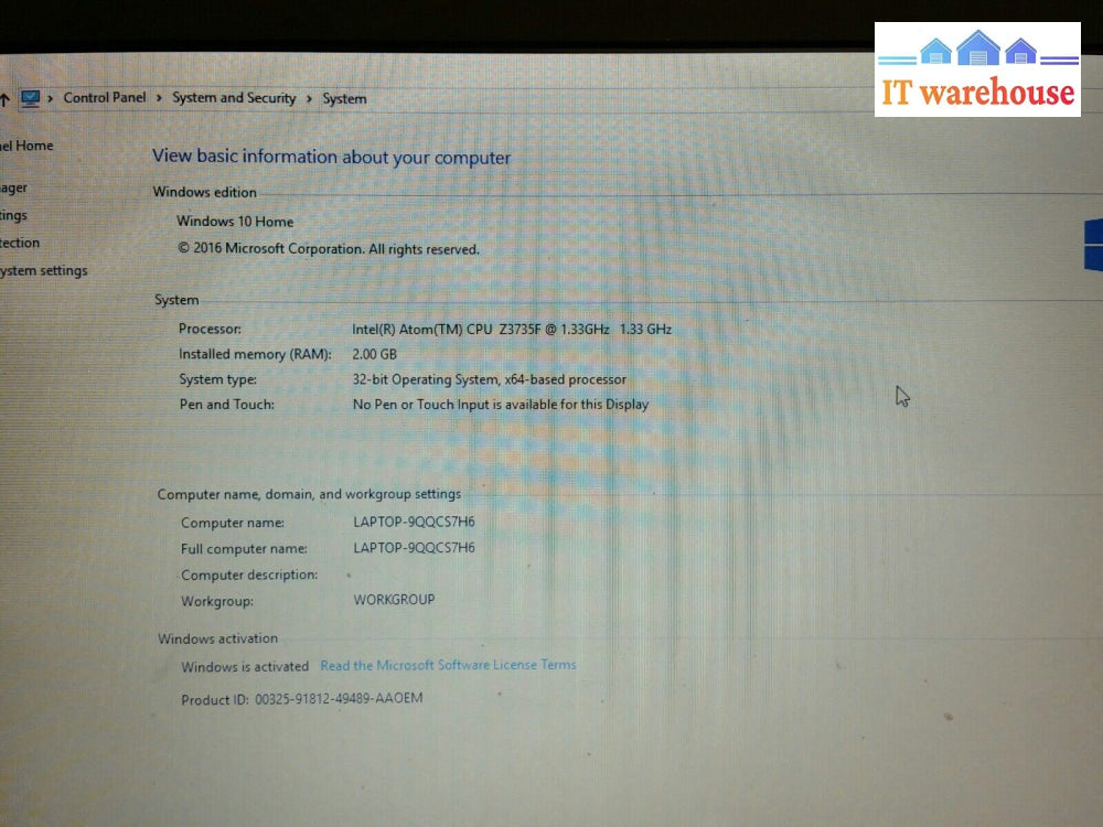 $ Lenovo Ideapad 11.6’ 100S-11Iby 80R2 Atom Z3735F 1.33Ghz 2Gb 32Gb Ssd Win10