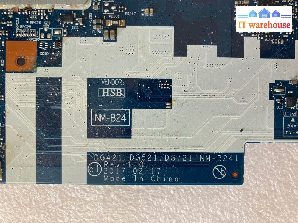 Lenovo Ideapad 320-15Ikb Laptop Motherboard Nm-B24 With I3-7100 Cpu 5B20N86827 ~