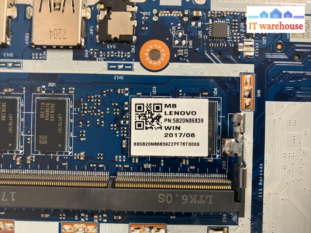 Lenovo Ideapad 320-15Ikb Touch Nm-B241 5B20N86839 I5-7200U Laptop Motherboard ~