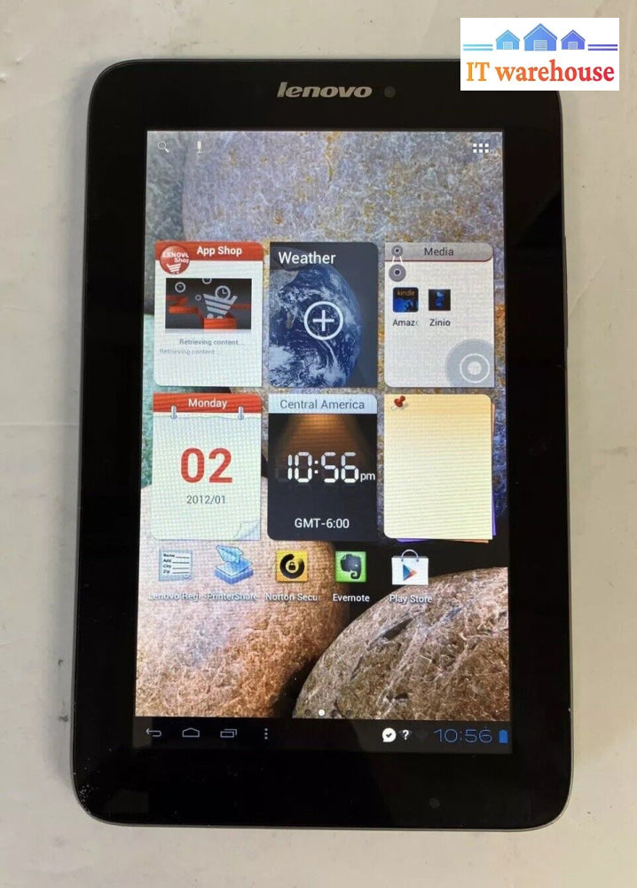 Lenovo Ideatab A2107A-F 7’’ Tablet With 8Gb Storage / Android 4 Black Wi-Fi ~