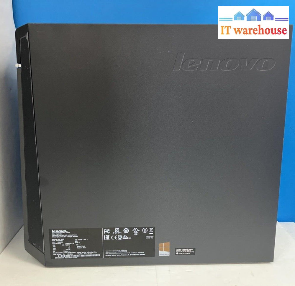 Lenovo Model 90Bg Desktop Amd A10-7800 R7 Cpu / 16Gb Ram 240Gb Ssd Win 10 ~