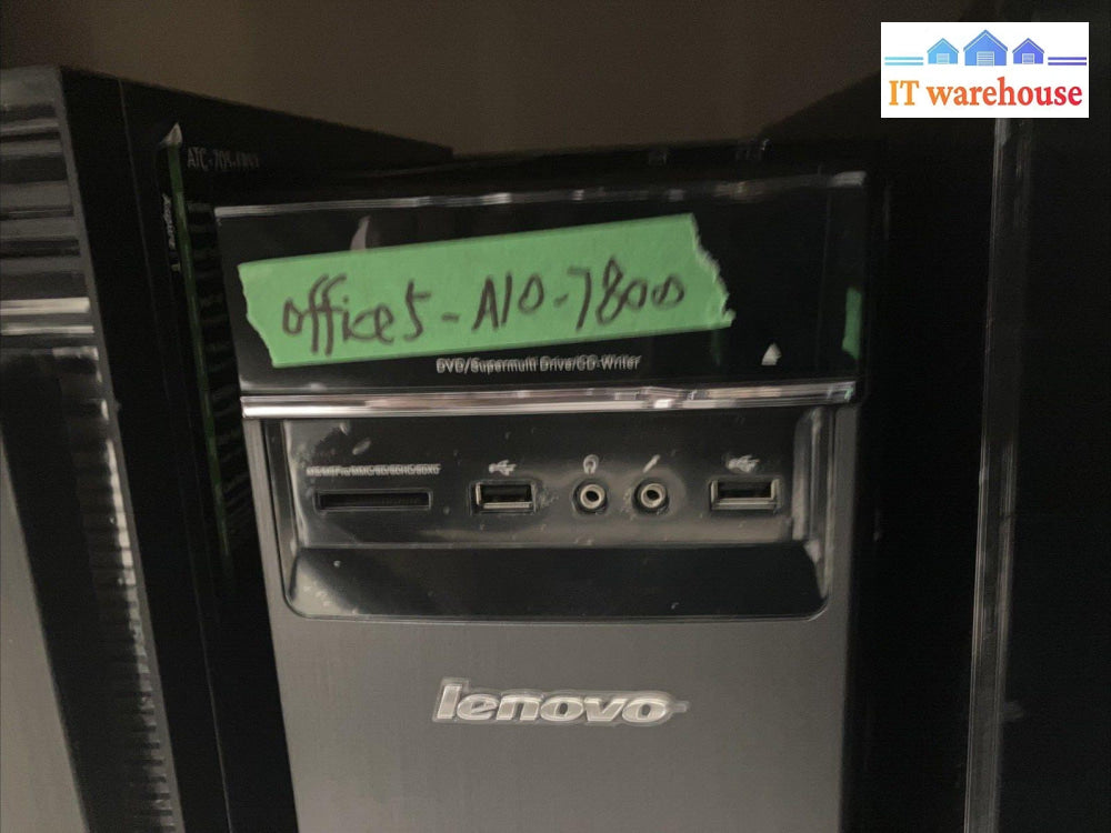 Lenovo Model 90Bg Desktop Amd A10-7800 R7 Cpu / 16Gb Ram 240Gb Ssd Win 10 ~