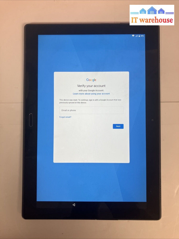 Lenovo Moto Tb-X704A 10’ Tablet For At&T Network (As Is Google Account Locked)