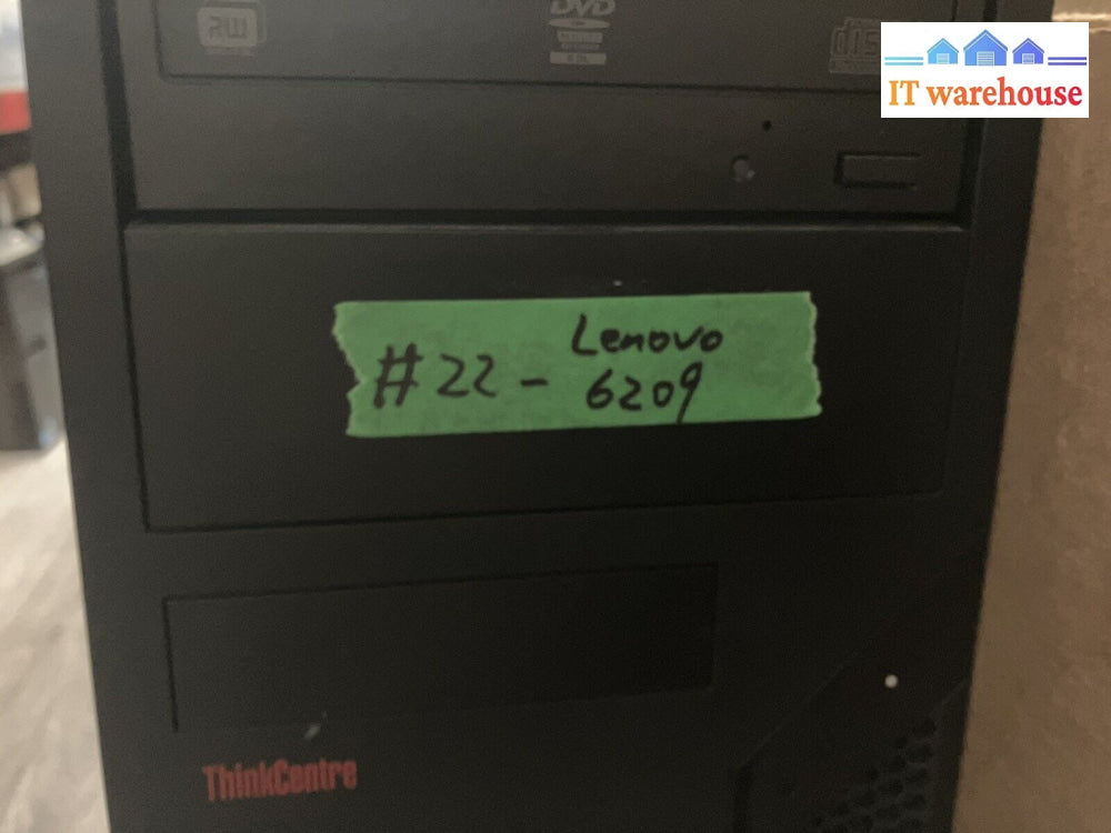 Lenovo Thinkcentre 6209 Desktop Intel C2D E8400 Cpu / 4Gb Ram 500Gb Hdd Xp ~