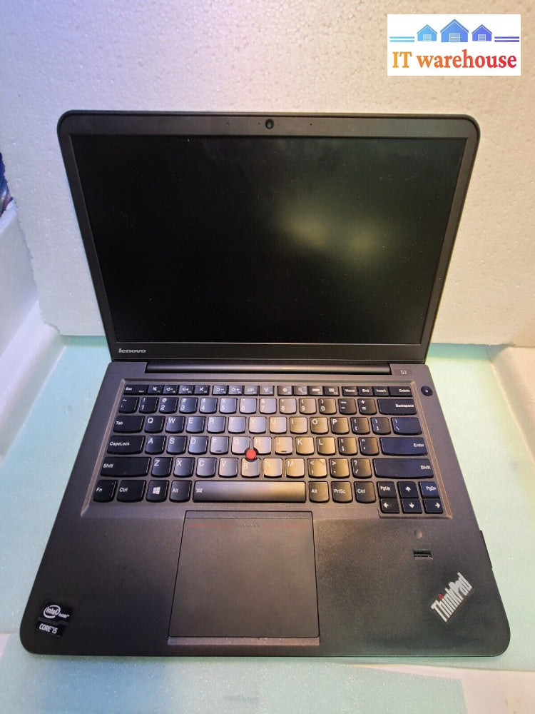 - Lenovo Thinkpad S3 14’ I5 Laptop (No Ram/No Hdd For Parts)