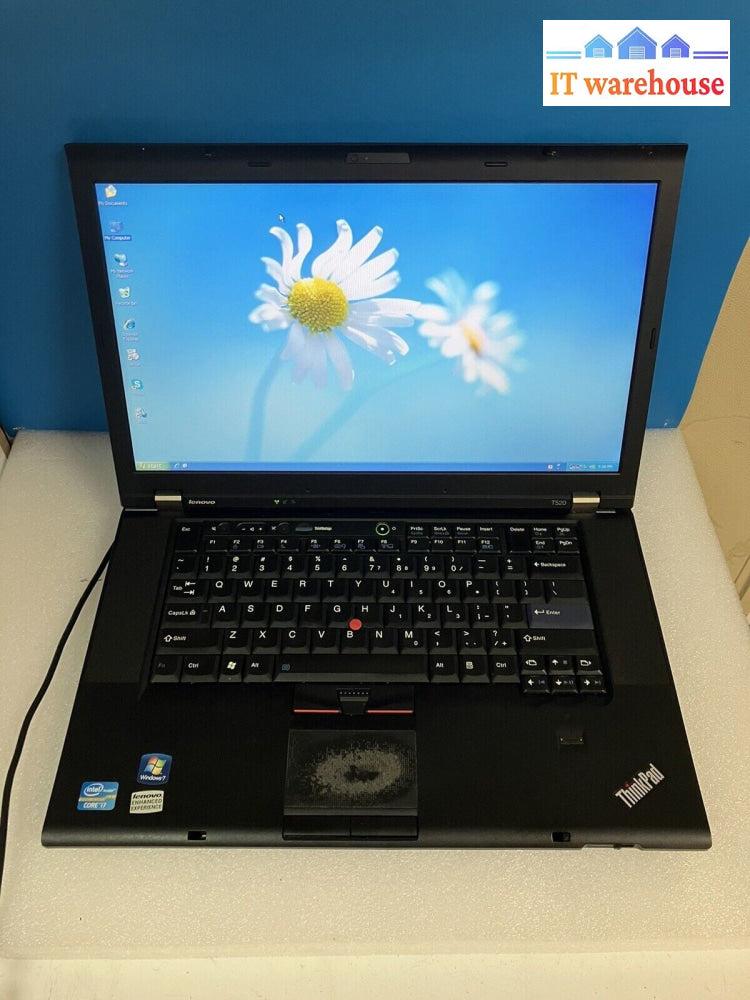 ~ Lenovo Thinkpad T520 15.6’ Laptop I7-2630Qm 2Ghz / 4Gb Ram 640Gb Hdd Winxp