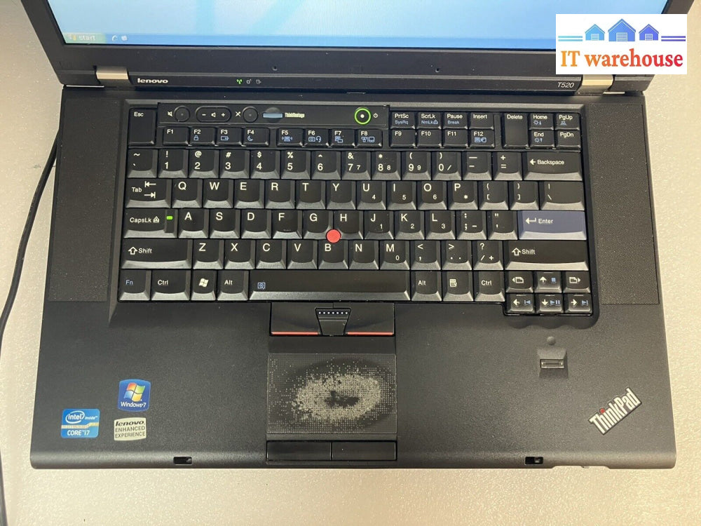 ~ Lenovo Thinkpad T520 15.6’ Laptop I7-2630Qm 2Ghz / 4Gb Ram 640Gb Hdd Winxp