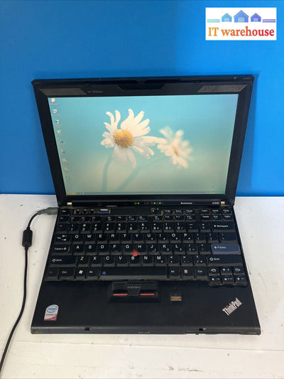 Lenovo Thinkpad X200 12.1’ Laptop Intel C2D Cpu 3Gb Ram 160Gb Hdd (No Battery) ~