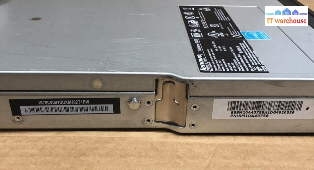 + Lenovo Thinkserver Rd550 E5-2620 V3 2.40Ghz 8Gb Ddr4 4Xhdd Caddy No Hdd