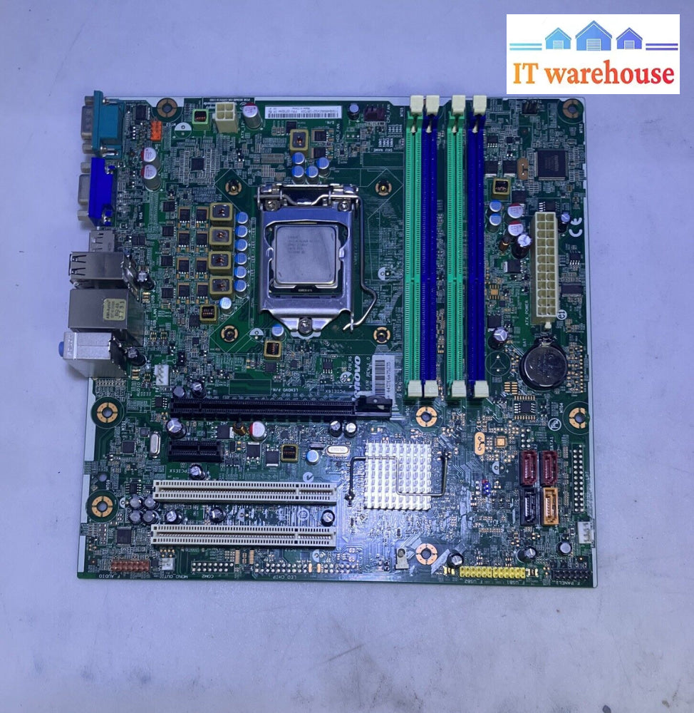 Lenovo Thinkstation Is6Xm Intel Motherboard 03T8244 W/ Xeon E3-1235 Cpu + Plate~