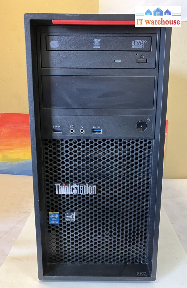 ~ Lenovo Thinkstation P300 Desktop I7-4790 8Gb Ram 1Tb Hdd Nvidia K2000 2Gb Gpu