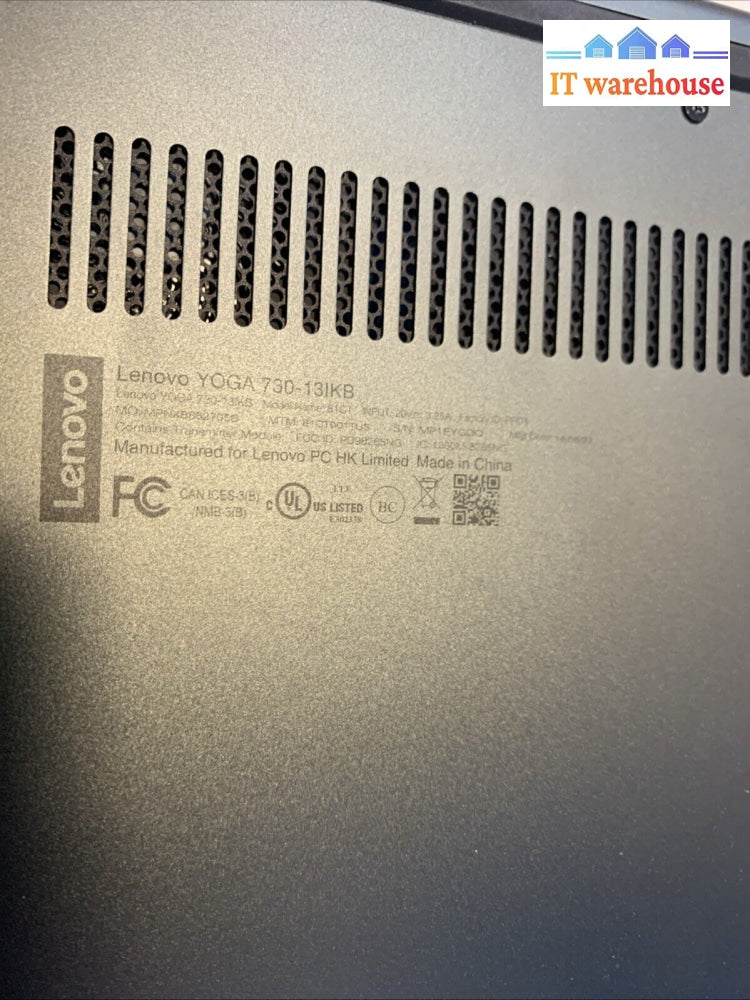Lenovo Yoga 730-13IKB Intel Gen 8 laptop parts or repair
