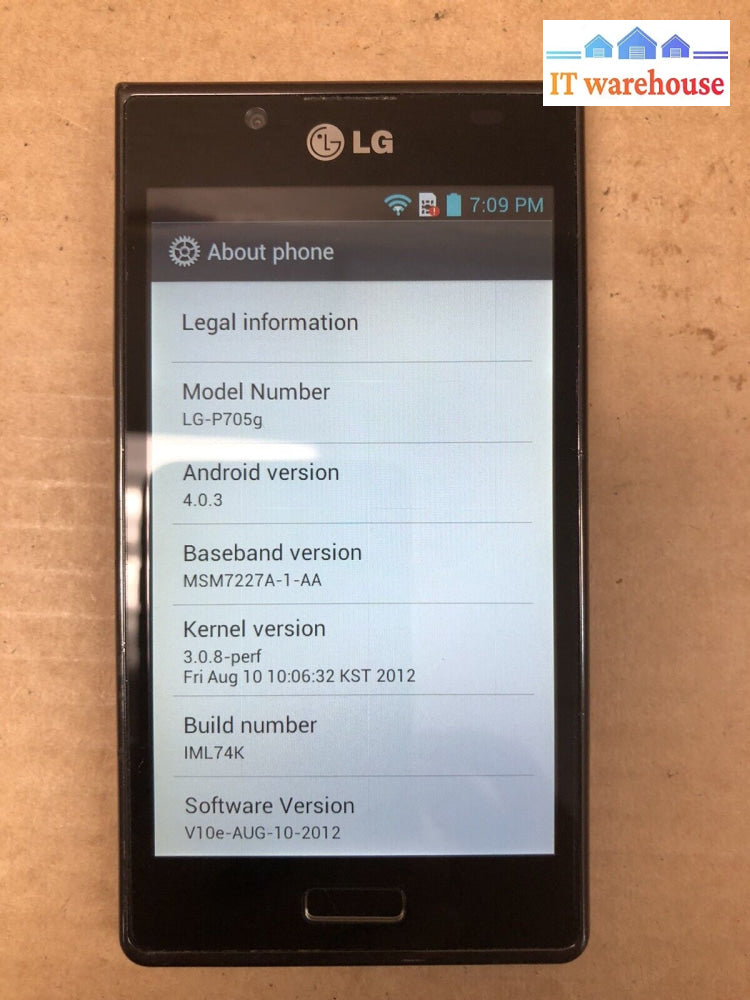 $ Lg Optimus L7 Smartphone 4.3’ Lg-P705G 3Gb Unlocked