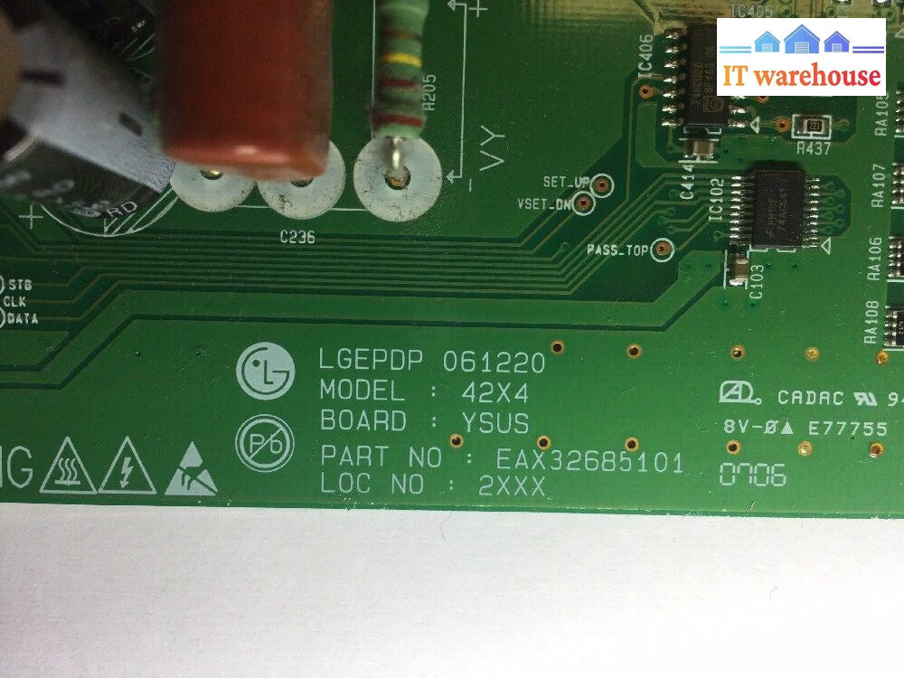 Lg Ysus Board Lgepdp 061220 Eax32685101 42X4