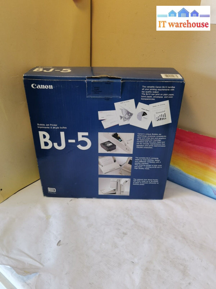 (Like New) Canon Bj-5 Inkjet Printer K10060 /W Paper Tray Tested $