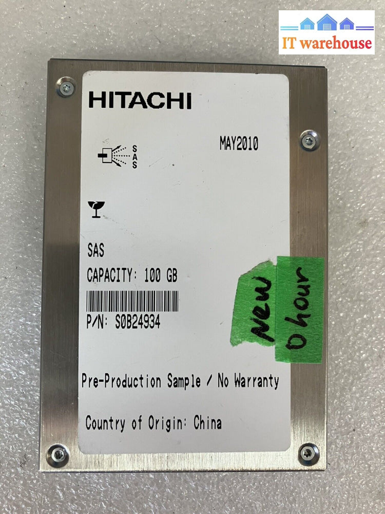 ~(Like New) Hitachi 0B24934 100Gb 3.5’ Fcal Solid State Drive S0B24934 (0 Hours)