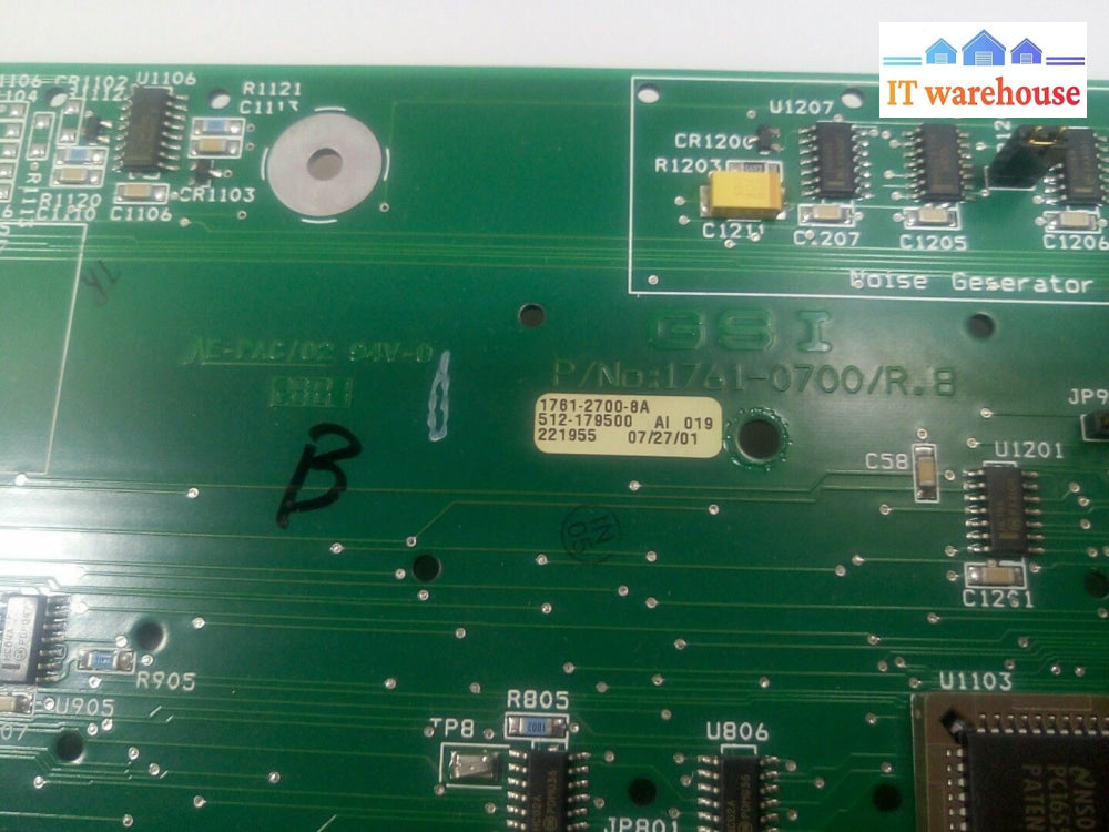 * Logic Board Gsi 1761-2700-8A 1761-0700/R.8 512-179500 221955