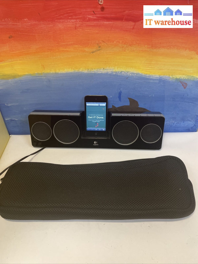 Logitech Pure-Fi Anywhere 2 Docking Speaker System + Apple A1367 Ipod Touch 4Th