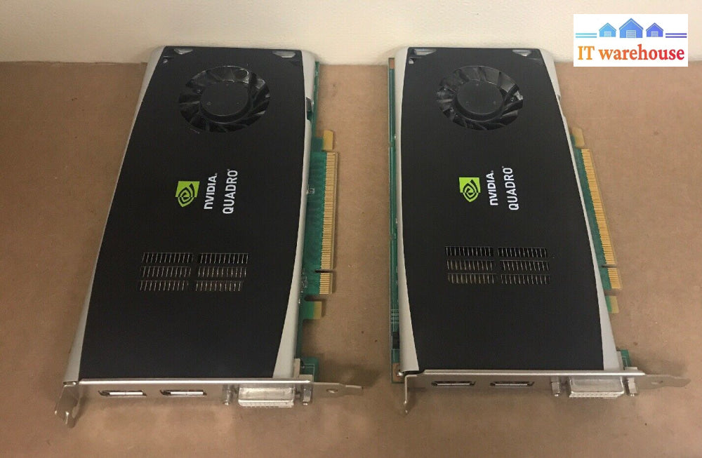 Lot 2 Dell Quadro Fx 1800 768Mb Pcie Gddr3 Video Card 0P418M @@@