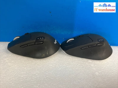 (Lot 2X) Logitech M720 Triathlon Multi-Device Wireless Mouse With Usb Receiver ~