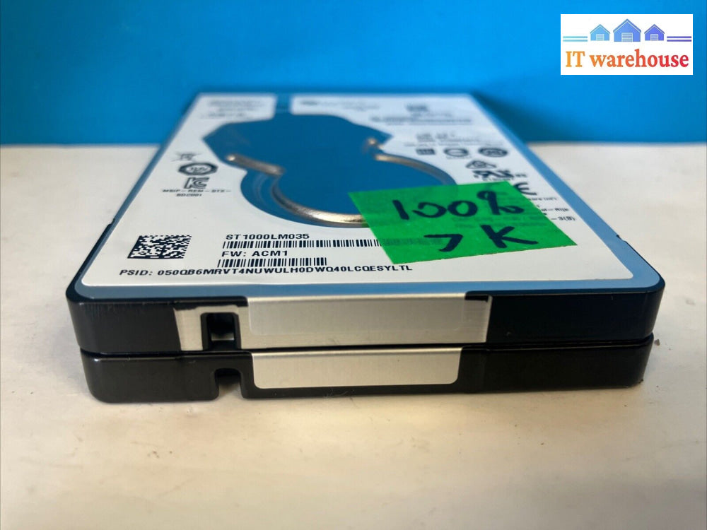 (Lot 2X) Seagate Mobile Hdd 1Tb Sata 2.5’’ Hard Drive 1Rk172 (1000 Days Remain) ~