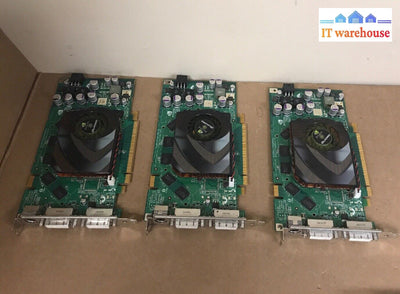 Lot 3 Dell Wh242 Nvidia Quadro Fx3500 Video Card 256Mb Gddr3 Dual Dvi Pci-E @@@