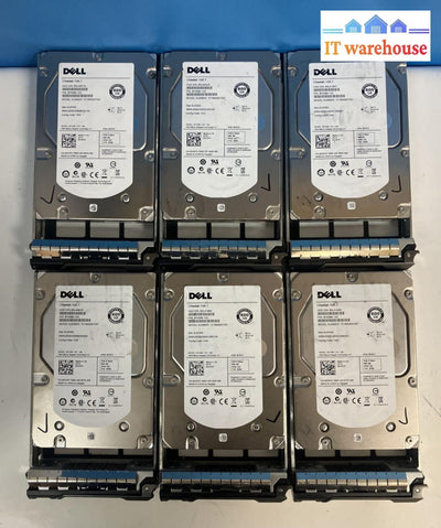 (Lot 6X) W347K Dell 600Gb 15K Sas 6Gbps 3.5’’ Hdd 0W347K 9Fn066-150 St3600057Ss~