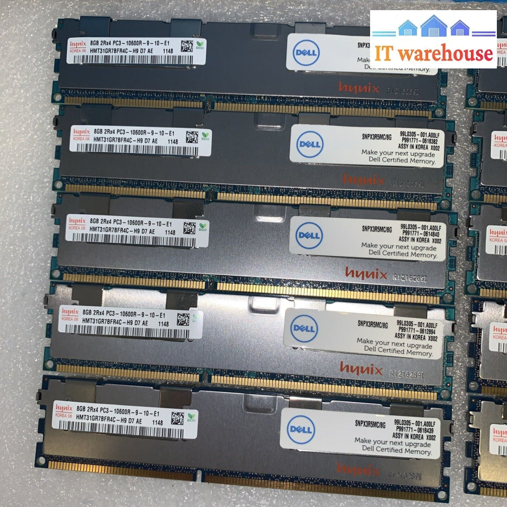 (Lot Of 10) Hynix Hmt31Gr7Bfr4C-H9 8Gb 2Rx4 Pc3-10600R Ddr3-1333Mhz Server Ram