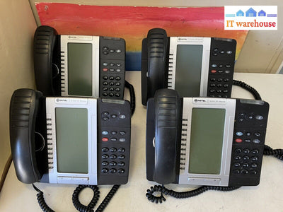 (Lot Of 10) Mitel 5330 Ip (50005070 /50005804) Telephone W/ Stand&Headset