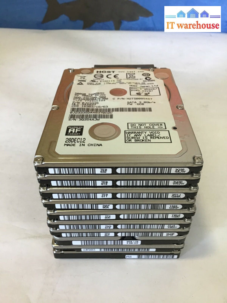 LOT sale OF 10 500GB 2.5