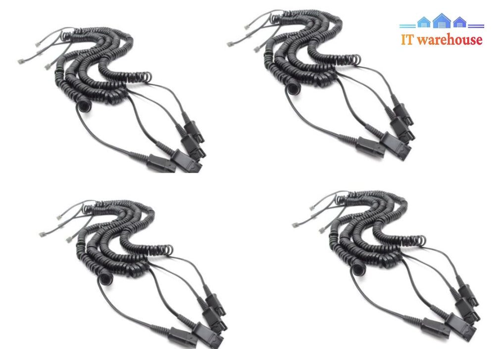 Lot Of 10 Plantronics Quick Disconnect Qd Cable For H Series Headsets @@@